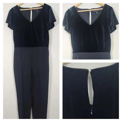 Whbm бархата смешанные медиа комбинезон прямые ноги короткий рукав женщин sz 8 праздник - Изображение 1 из 4