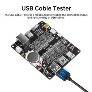 USB Cable Data Line Test Board USB C Checker Data Wire Charging Tester Card - Picture 1 of 7