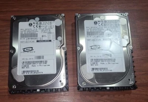 TWO Fujitsu Limited MAP3367NC 36GB 3.5" 80Pin Ultra320 SCSI 10000rpm Hard Drive - Afbeelding 1 van 4