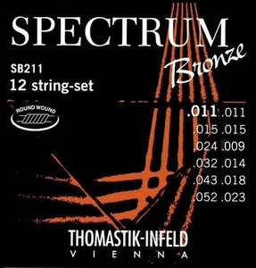 Cuerdas de guitarra acústica ligera Thomastik-Infeld 12 cuerdas espectro bronce 11-52 - Imagen 1 de 1