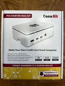 Raspberry Pi 4 **CanaKit** Starter MAX Kit - 4GB SDRAM- In Hand & Ready To Ship