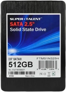 Super Talent FTM51N325H 512 GB SATA 3 6Gb/s 2.5" Solid State Drive - Picture 1 of 2