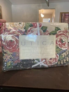 Vintage Utica King Sheet Highland Rose Pattern USA NEW Sealed 200TC Cotton Blend - Picture 1 of 9