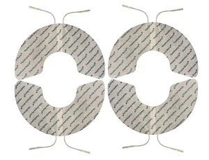 Crescent Shape Electrode Pads Self Adhesive TENS/EMS for Pain Relief 2 Pairs - Picture 1 of 7