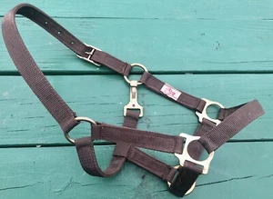 3 IRON HORSE Brown Triple Nylon Halters for Large Pony or Cob Horse MADE in USA - Picture 1 of 4