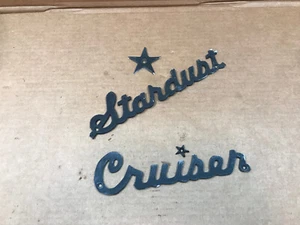 Vintage Stardust Cruiser Houseboat Name Plate plaque Insignia Logo emblem - Picture 1 of 8
