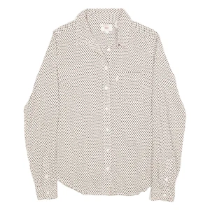 LEVI'S Shirt Beige Geometric Long Sleeve Womens S - Picture 1 of 6
