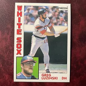 1984 Topps NESTLE Set GREG LUZINSKI Parallel #20 CHICAGO WHITE SOX * COME NUOVO * - Foto 1 di 1