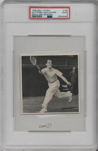 1938 Deli-Atjeh Defile Der Sporten Gottfried Von Cramm #105 PSA 2
