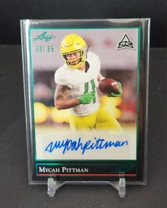 Mycah Pittman 2021 Leaf Memories 1992 Base Platinum Spectrum /35 #BG-MP1 Auto - Picture 1 of 3