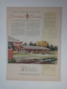 UNITED STATES STEEL HOMES Personalized Coronados House Colorful Poster Print Ad - Picture 1 of 1