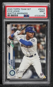 2020 Topps Seattle Mariners Kyle Lewis #SEA-2 PSA 9 MINT Rookie RC