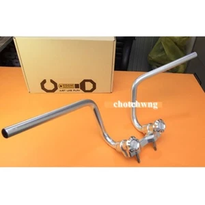 Handlebars Honda Monkey 125 Hand bar Adjustable Foldable Silver Motorcycle New - Imagen 1 de 9