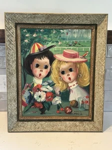 Hermosa Pintura Original Liliana Serini París Carreras de Caballos Kentucky Derby - Imagen 1 de 6