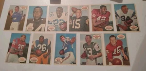 1968 TOPPS FOOTBALL POSTER LOT X 11 INC. UNITAS, STARR, KELLY, HAYES, DAWSON EX+ - Picture 1 of 13