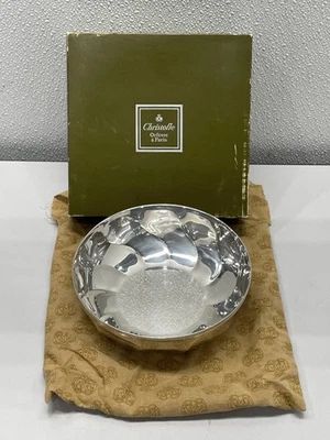 Christofle Francia Vintage Torsades Plata Remolino Cuenco 4 1/2" A través *usado* Foto 1 de 4