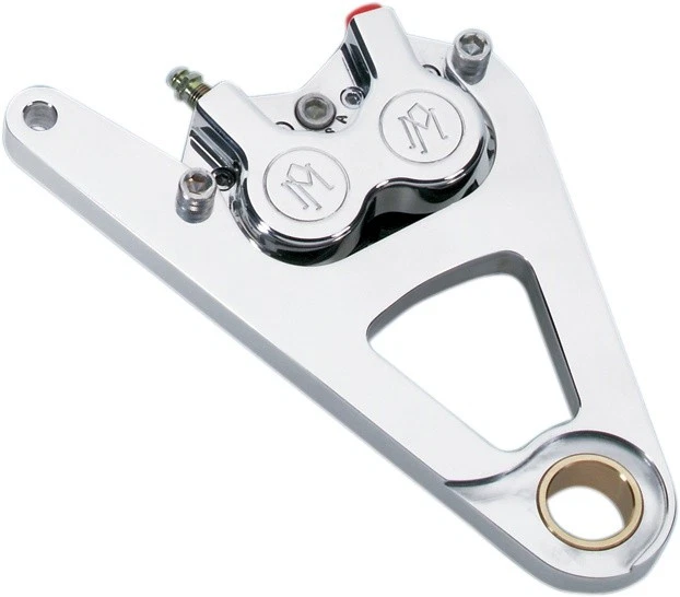 PM 4-Piston Classic Caliper for Springer Front Right 11.5" Polished 1217-0017P - Image 1 of 1