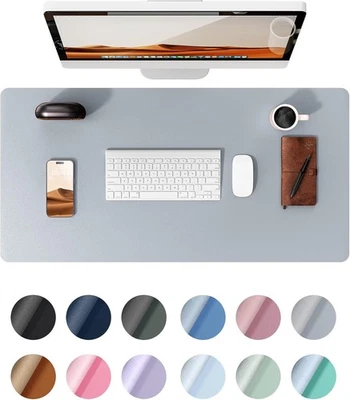 Office Desk Mat, Large Mouse Pad, Non-Slip PU Leather Desk Blotter, Laptop Desk - Image 1 of 4
