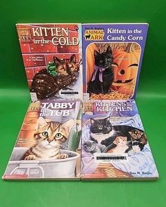 Lot Of 4 Animal Ark Chapter Books All About Cats & Kittens - Ben Baglio - Picture 1 of 7