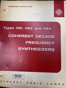 General Radio Type 1161 1162 1163 Operating Instruction - Picture 1 of 2