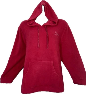 Top polar Muk Luks Merry Everything 4X+ Darling True Red Merry con capucha bolsillo NI Foto 1 de 4