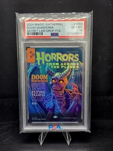 2024 Magic The Gathering Secret Lair Doom Whisperer Foil PSA 10 - Picture 1 of 2