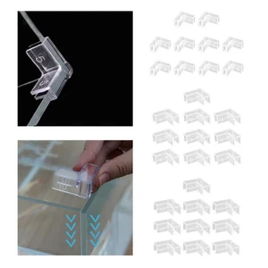 10 Pieces Aquarium Glass Angle Cover Clear Fish Tank Corner Guards Aquariums - Picture 1 of 22