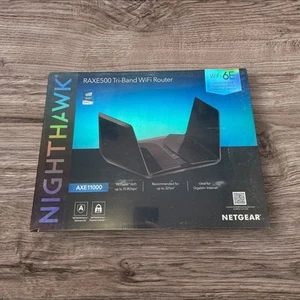 Netgear Nighthawk RAXE500 AXE11000 Tri-Band Wi-Fi 6E Gigabit Router - Black - Picture 1 of 6