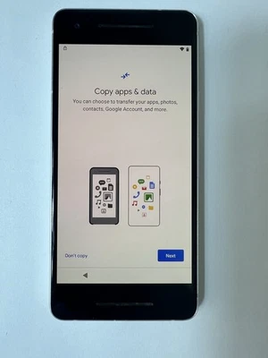 Google Pixel 2 Blanco 64 GB Vidrio trasero agrietado G011A Como está para piezas ¡Leer!! Foto 1 de 4