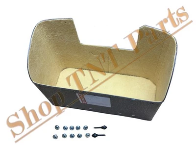 1949 Cadillac Glove Box Liner With Screws and Bumpers Tan Felt - Image 1 of 3