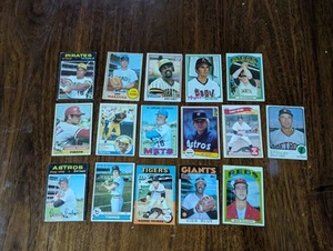Qty. 16  Vintage 60s, 70s, 80s  Baseball Card lot - Picture 1 of 7