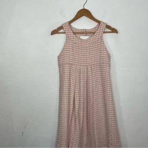 Florence Eiseman Wool Blend Houndstooth Pink White Tweed Dress Girl Size 16 - Picture 1 of 12