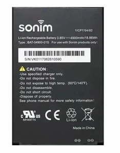 10 Stück Ersatz Akku für Sonim XP8 XP8800 BAT-04900-01S 4900mAh 1ICP7/54/82 - Bild 1 von 1