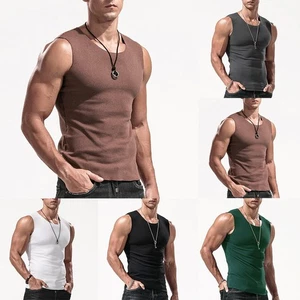 Comfortable Men's Winter Warm Sleeveless Undershirt Top Round Neck Vest - Afbeelding 1 van 24