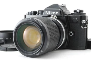 【EXC+++】Nikon FE2 FE 2 35mm SLR Film Camera Black Ais 35-105mm f/3.5-4.5 JAPAN - Picture 1 of 12