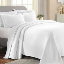 Cotton Matelasse Bedspread Set, Oversized, Lightweight Bedding, 1 Quilt Bedsp...
