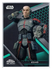 Topps 2022 Star Wars cromo negro #47 verde refractor eco (41)/99 - Imagen 1 de 2