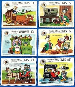 👉 DISNEY // MALDIVES BROTHERS GRIMM SC#1142-47 MNH FAIRY TALES, HORSES, CATTLE - Picture 1 of 2