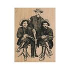 NEW Three Cowboys RUBBER STAMP, Cowboy Stamp, Western Stamp, Old West Stamp