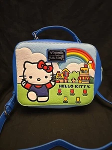 Bolso Bandolera Loungefly Sanrio Hello Kitty Bloque Flores Raro - Imagen 1 de 11