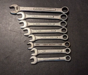 8 Combination Wrench Set 1-1/16" 5/8 9/16 1/2 7/16 3/8 Hand Tool 12 Pt Combo - Picture 1 of 10
