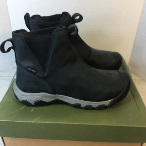 KEEN Greta Chelsea Boots Women’s Size 10w Waterproof Leather Dark Gray New - Picture 1 of 11