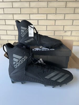 Sz 18 Adidas Freak x Carbon High Black Silver Men's Football Cleats CG4426 - Image 1 of 4