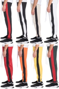 Pantalones de chándal de peso pesado para hombre Pantalones de chándal Pantalones de chándal Laterales Largos Cordón Urbano - Imagen 1 de 14