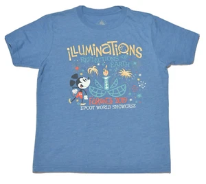 Disney Parks T-Shirt Kids Children Size Medium M Illuminations Farewell 2019 S/S - Picture 1 of 7