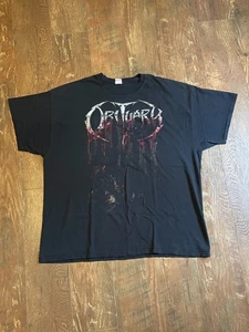 Camisa Obituary Blood Soaked America Tour 2016 Talla 2XL Metal Rock Banda Concierto - Imagen 1 de 6