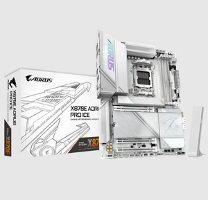 (Fabrycznie odnowiony) Płyta główna GIGABYTE X870E AORUS PRO ICE DDR5 AMD AM5 ATX - Zdjęcie 1 z 3