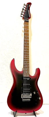Guitarra rara de colección FERNANDES FR-55S Sustainer Red Burst SSH Floyd Rose Japón Foto 1 de 4