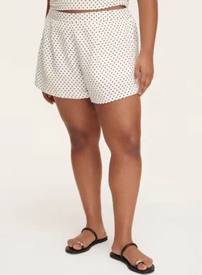 Mini Pantalones Cortos Para Mujer Lunares Lino Acampanados Tiro Alto Kate Spade Target Forrados 3X Foto 1 de 4