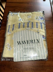 Waverly~Valance Multi Fairfield Blu~Coordinata floreale/strisce nuova con scatola - Foto 1 di 5
